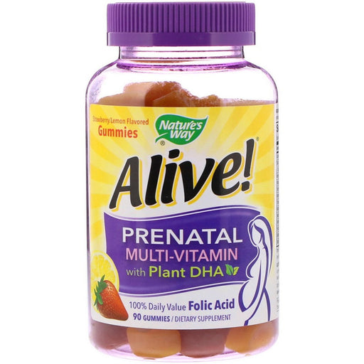 Nature's Way Nature's Way Alive Prenatal Multivitamin Plus Plant DHA Gummies Vitamins & Supplements