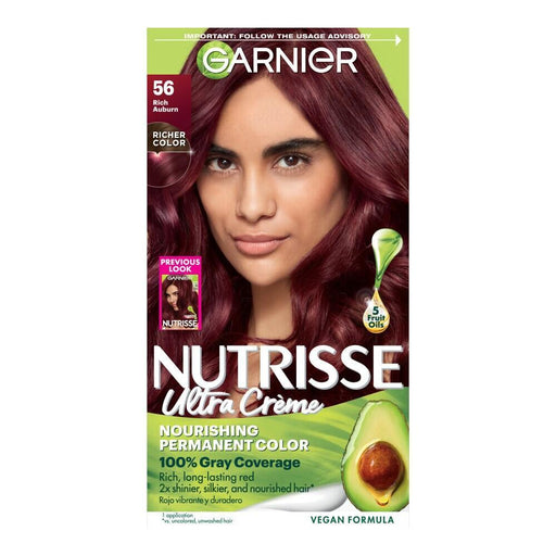 Nutrisse Nutrisse Garnier Nourishing Hair Color Creme, 56 Medium Reddish Brown (Sangria), 1 Kit Hair Color