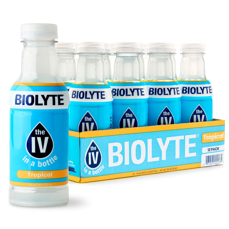 Biolyte Electrolyte Drink Biolyte® Electrolyte Drink – Tropical Flavor (16 oz) Fitness & Nutrition