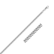 Bids.com 14K White Gold Gourmette Chain (2.80 mm) Necklaces