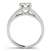 Bids.com 14k White Gold Split Shank Round Diamond Engagement Ring (1 1/8 cttw) Rings