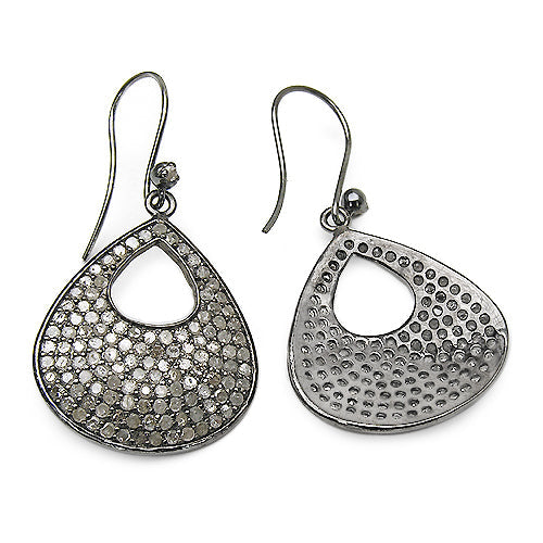 Bids.com 3.03 Carat Genuine Diamond .925 Sterling Silver Earrings Earrings