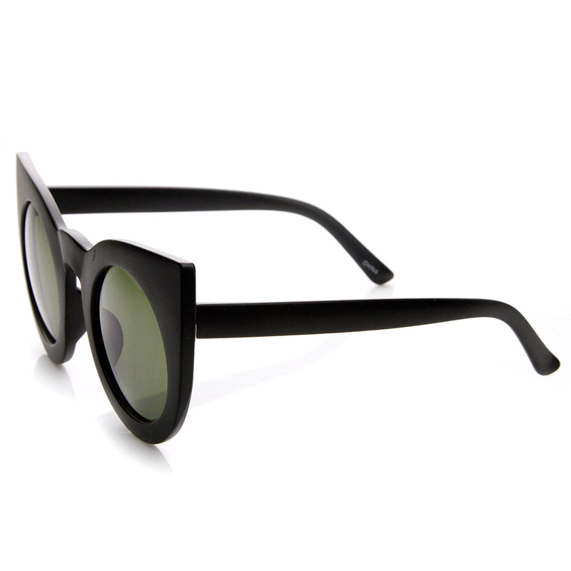 zeroUV Oversize Round Circle Pointed Cat Eye Sunglasses 9180 Sunglasses