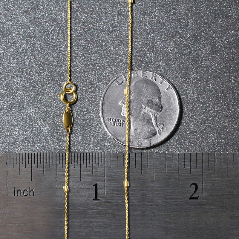 Bids.com Bead Links Pendant Chain in 14k Yellow Gold (1.5mm) Necklaces