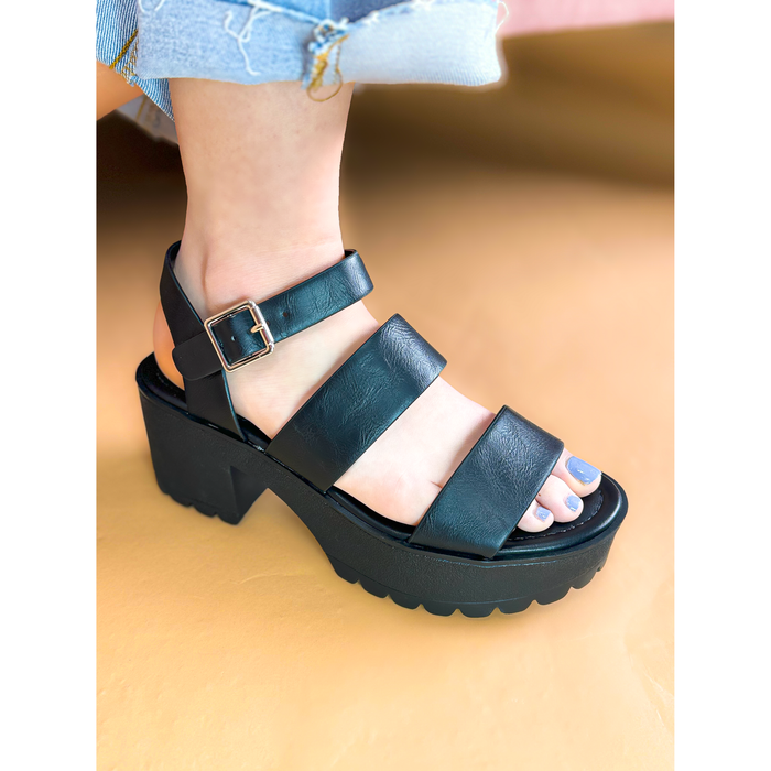 Rachel Statement Sandal in Black