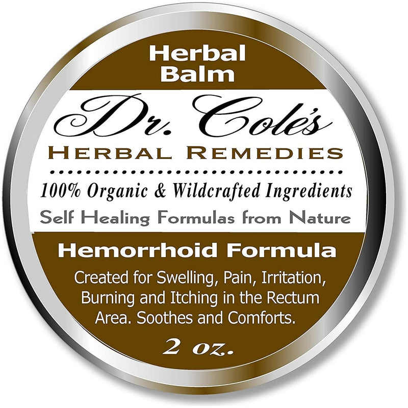 COLEHERBALS 01 - Dr. Cole's Organic Hemorrhoid Balm Herbal