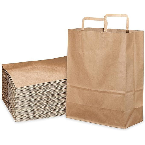 leader Leader Brown Bag Large Sack With Handle  10x5x12n 250 Ct Paper & Plastic Shopping Bags