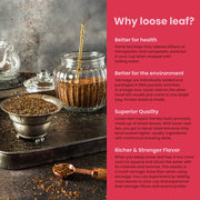 Gardenika Shop Bergamot Red Rooibos Loose Tea, Antioxidant Rich /w Bergamot Oil - Herbal & Caffeine-Free - Soothing & Comforting - Organic & Kosher Loose Leaf Tea