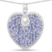 Bids.com 6.17 Carat Genuine Tanzanite .925 Sterling Silver Pendant Pendants