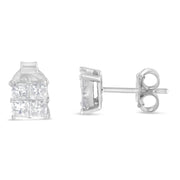 Bids.com 10K White Gold Diamond Stud Earrings (3/4 cttw, H-I Color, SI2-I1 Clarity) Earrings