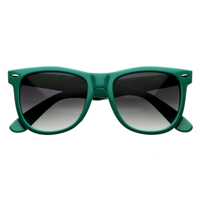 zeroUV Classic Retro Large Colorful Horned Rim Sunglasses 2767 Sunglasses