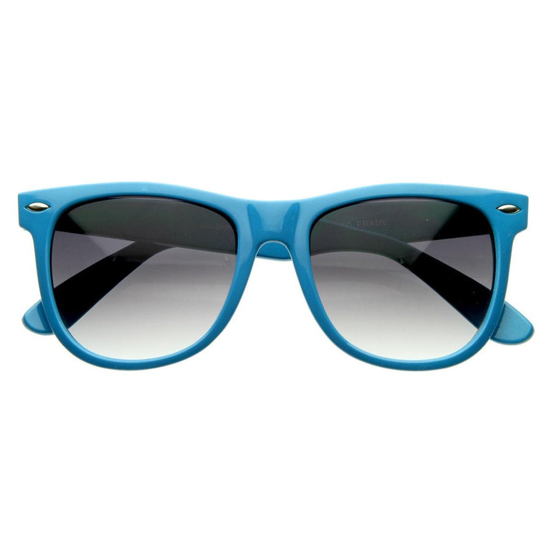 zeroUV Classic Retro Large Colorful Horned Rim Sunglasses 2767 Sunglasses