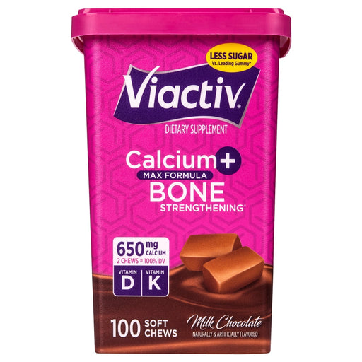 Viactiv Viactiv Calcium Supplement Plus Vitamin D Soft Chews - Milk Chocolate - 100ct Vitamins & Supplements