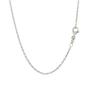 Bids.com 14k White Gold Round Cable Link Chain 1.5mm Necklaces