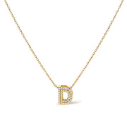 Bids.com 10K White Gold Diamond Accent "A" Initial Bubble Pendant Necklace Necklaces