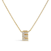 Bids.com 10K White Gold Diamond Accent "A" Initial Bubble Pendant Necklace Necklaces