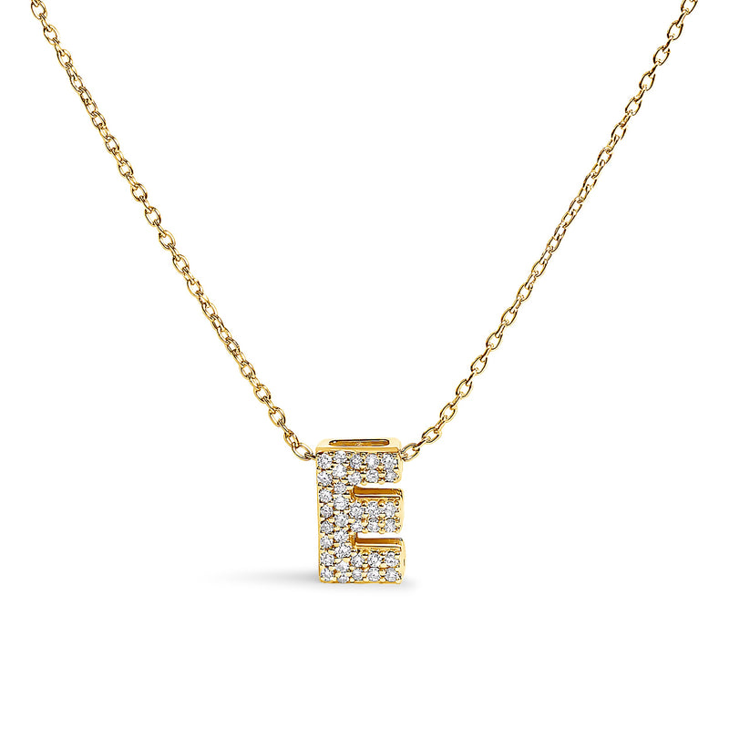 Bids.com 10K White Gold Diamond Accent "A" Initial Bubble Pendant Necklace Necklaces