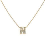 Bids.com 10K White Gold Diamond Accent "A" Initial Bubble Pendant Necklace Necklaces