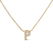 Bids.com 10K White Gold Diamond Accent "A" Initial Bubble Pendant Necklace Necklaces