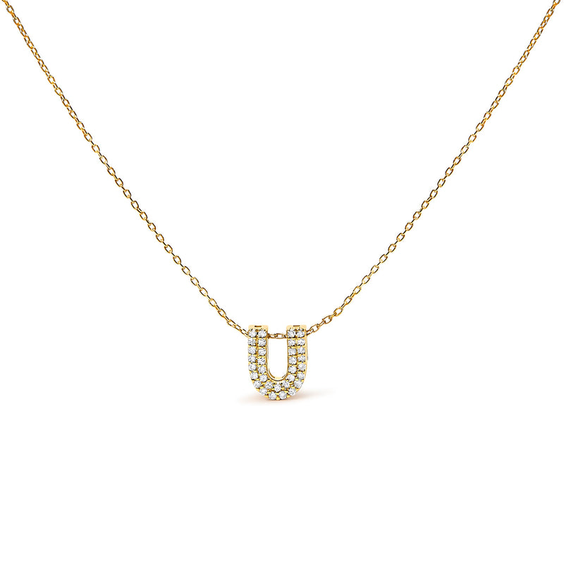Bids.com 10K White Gold Diamond Accent "A" Initial Bubble Pendant Necklace Necklaces