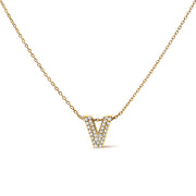 Bids.com 10K White Gold Diamond Accent "A" Initial Bubble Pendant Necklace Necklaces