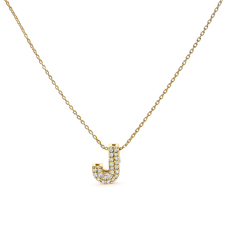 Bids.com 10K White Gold Diamond Accent "A" Initial Bubble Pendant Necklace Necklaces