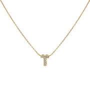 Bids.com 10K White Gold Diamond Accent "A" Initial Bubble Pendant Necklace Necklaces