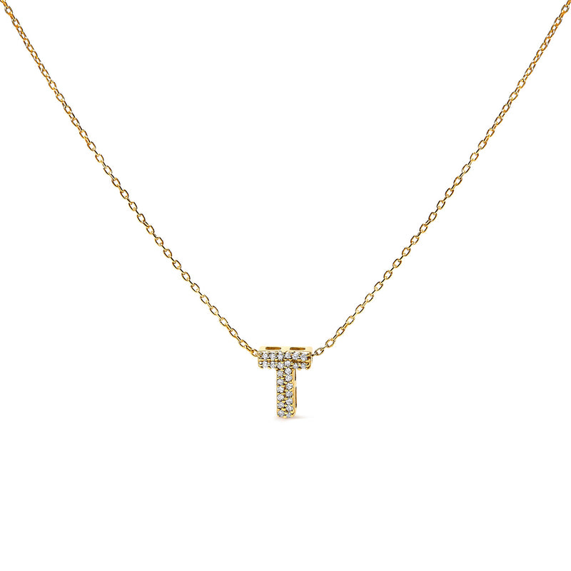 Bids.com 10K White Gold Diamond Accent "A" Initial Bubble Pendant Necklace Necklaces