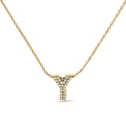 Bids.com 10K White Gold Diamond Accent "A" Initial Bubble Pendant Necklace Necklaces