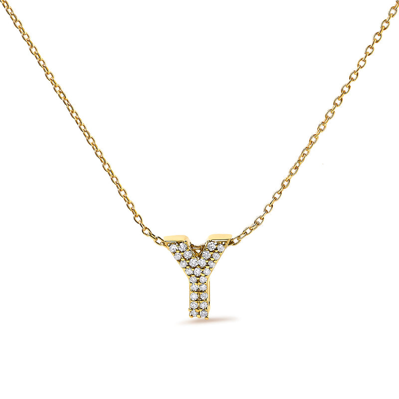 Bids.com 10K White Gold Diamond Accent "A" Initial Bubble Pendant Necklace Necklaces
