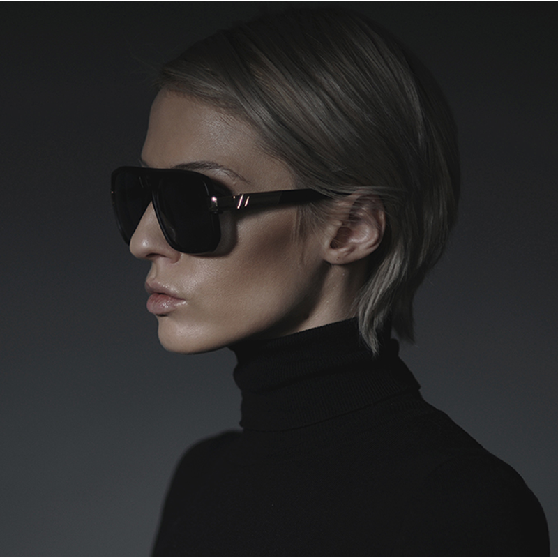 zeroUV Retro 1980's Fashion Disco Square Aviator Sunglasses 9260 Sunglasses