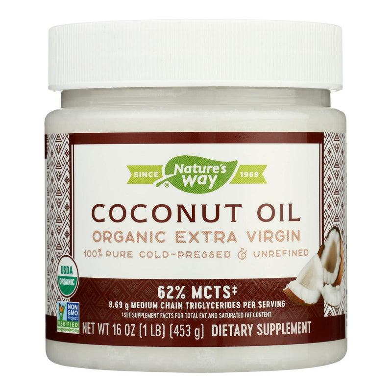 Nature's Way Nature's Way Organic Unrefined Extra Virgin Coconut Oil - 16 Oz Cooking Oils