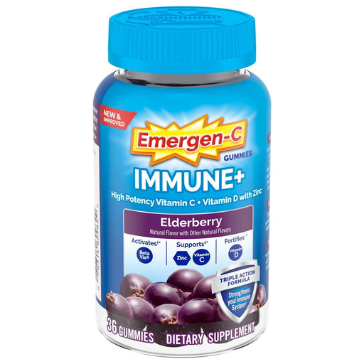 Emergen-C Emergen-C® Immune+ Elderberry Gummies Vitamins & Supplements