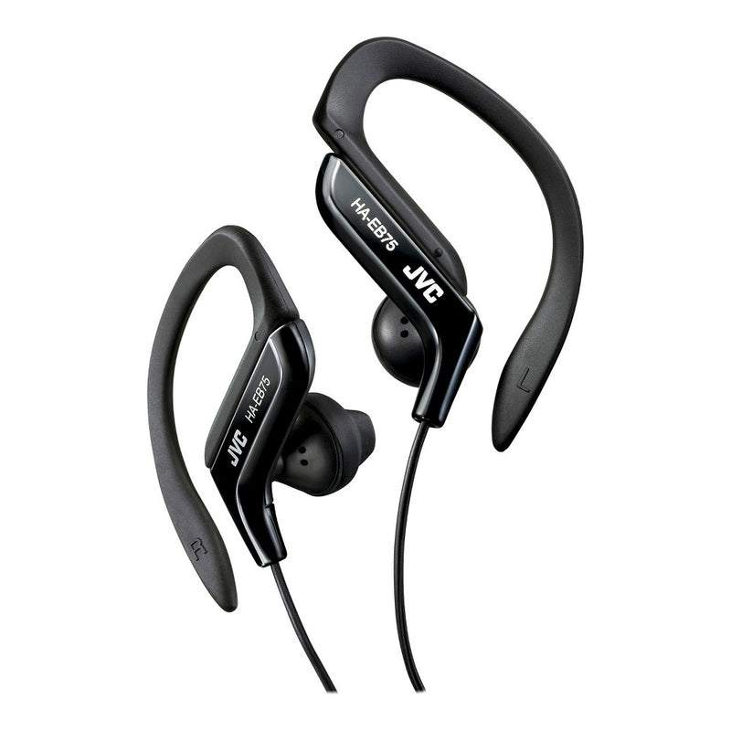 JVC JVC HAEB75B Ear Clip Earbuds Black Headphones White Smoke