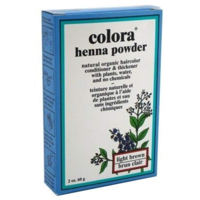Colora Colora Henna Powder Hair Color Light Brown, 2 Oz Hair Color