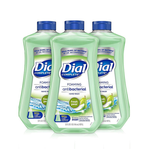 Dial Dial Complete Antibacterial Foaming Hand Wash Refill - Fresh Pear - 32 Fl Oz Pears