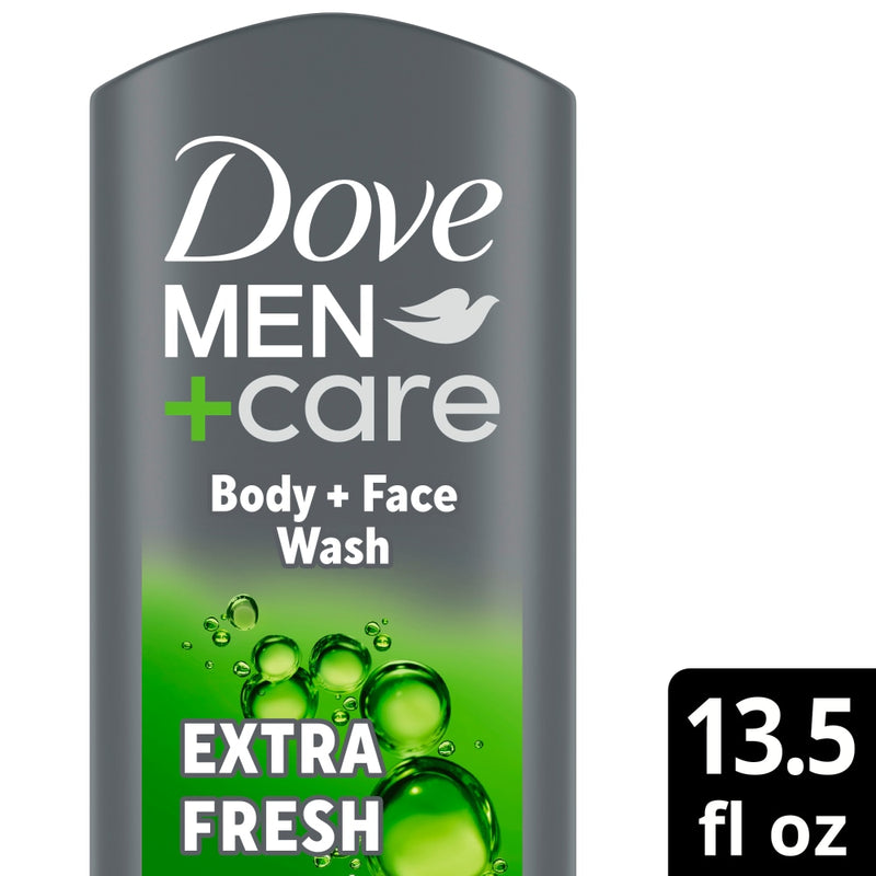 Dove Dove Extra Care For Men Fresh Body & Face Wash 13.5 Oz Bath & Body