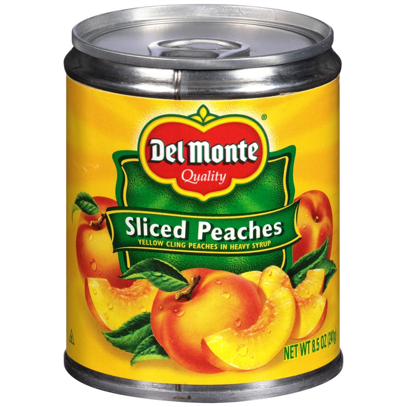 Del Monte Del Monte Sliced Yellow Cling Peaches In Heavy Syrup 8.5 Oz. Can Peaches & Nectarines White Smoke