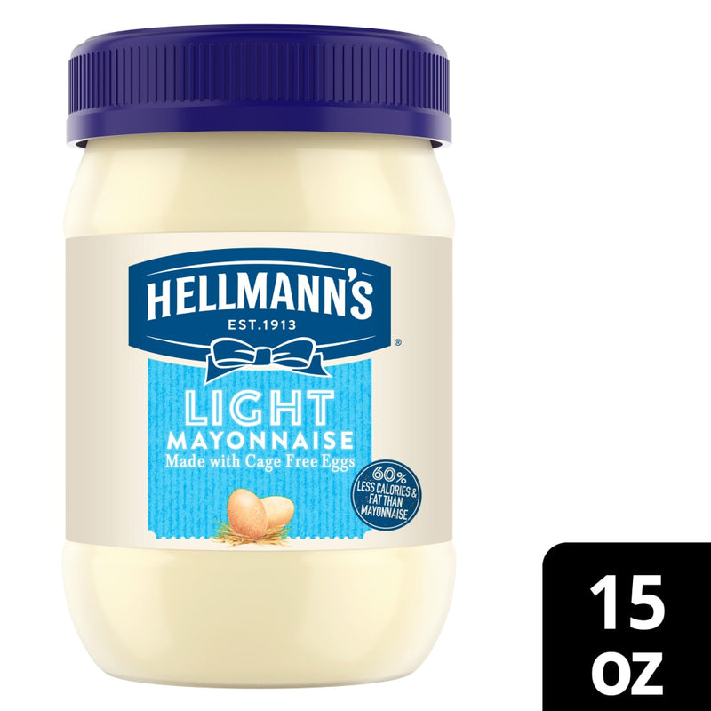 Hellmann's Hellmann's Light Mayonnaise 15 Fl Oz Mayonnaise White Smoke