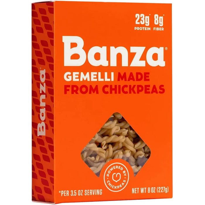 Banza Chickpea Gemelli Pasta (Pack of 6-8 Oz)