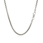 Bids.com 2.2mm Sterling Silver Rhodium Plated Round Box Chain Necklaces