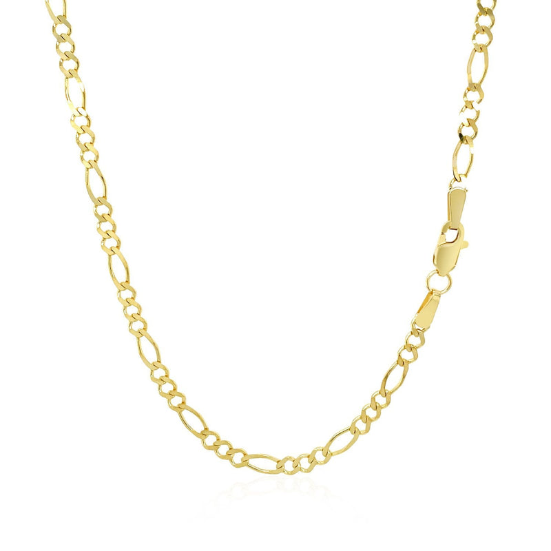 Bids.com 2.8mm 14k Yellow Gold Solid Figaro Chain Necklaces