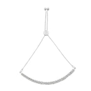 Bids.com 10K Yellow Gold over .925 Sterling Silver 1/4 Cttw Miracle-Set Diamond 4â€-10â€ Adjustable Bolo Tennis Bracelet (I-J Color, I3 Clarity) Bracelets