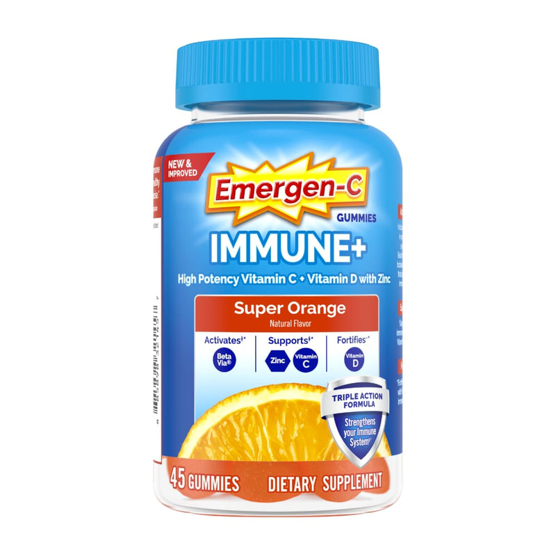 Emergen-C Emergen-C® Immune+ Triple Action – Super Orange Gummies Vitamins & Supplements