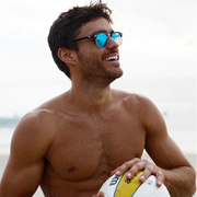 zeroUV Retro Horned Rim Half Frame Flash Mirror Lens Sunglasses 9309 Sunglasses