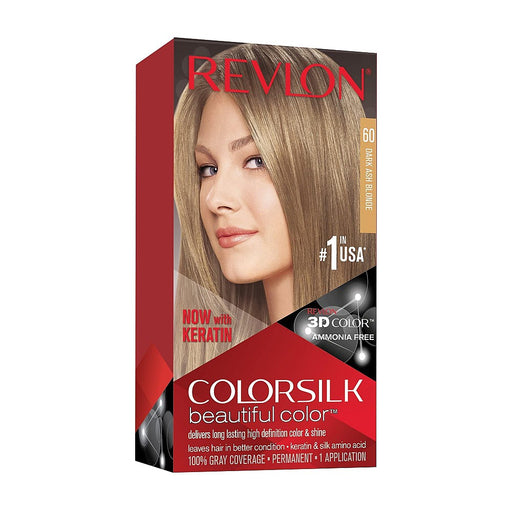 Colorsilk Colorsilk Revlon Beautiful Hair Dark Ash Blonde #60 Hair Color Brown