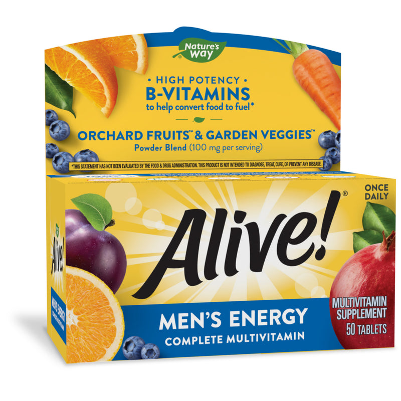 Nature's Way Nature's Way Alive! Men S Energy Complete Multivitamin Tablets Vitamins & Supplements White Smoke