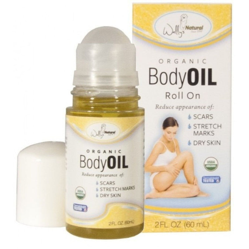 Wally's Natural Products Wally's Natural Products Body Oil, Roll On, Organic 2 Oz Body Oil White Smoke