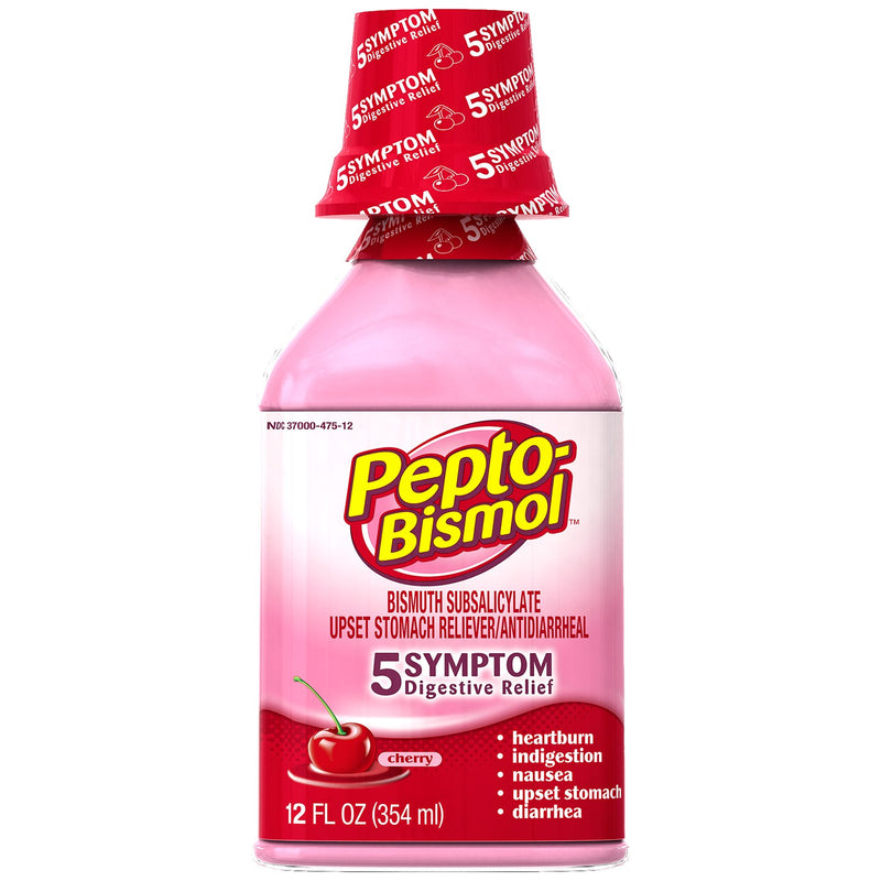 Pepto-Bismol Pepto-Bismol Liquid Cherry Reg  Strength 12 Oz Health & Beauty