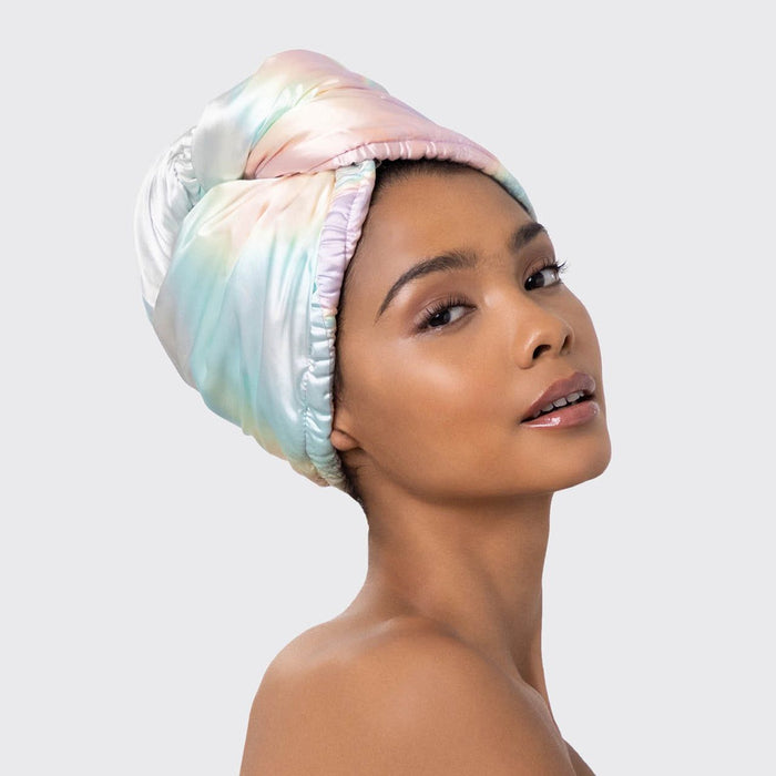 Kitsch - Satin-Wrapped Hair Towel - Aura